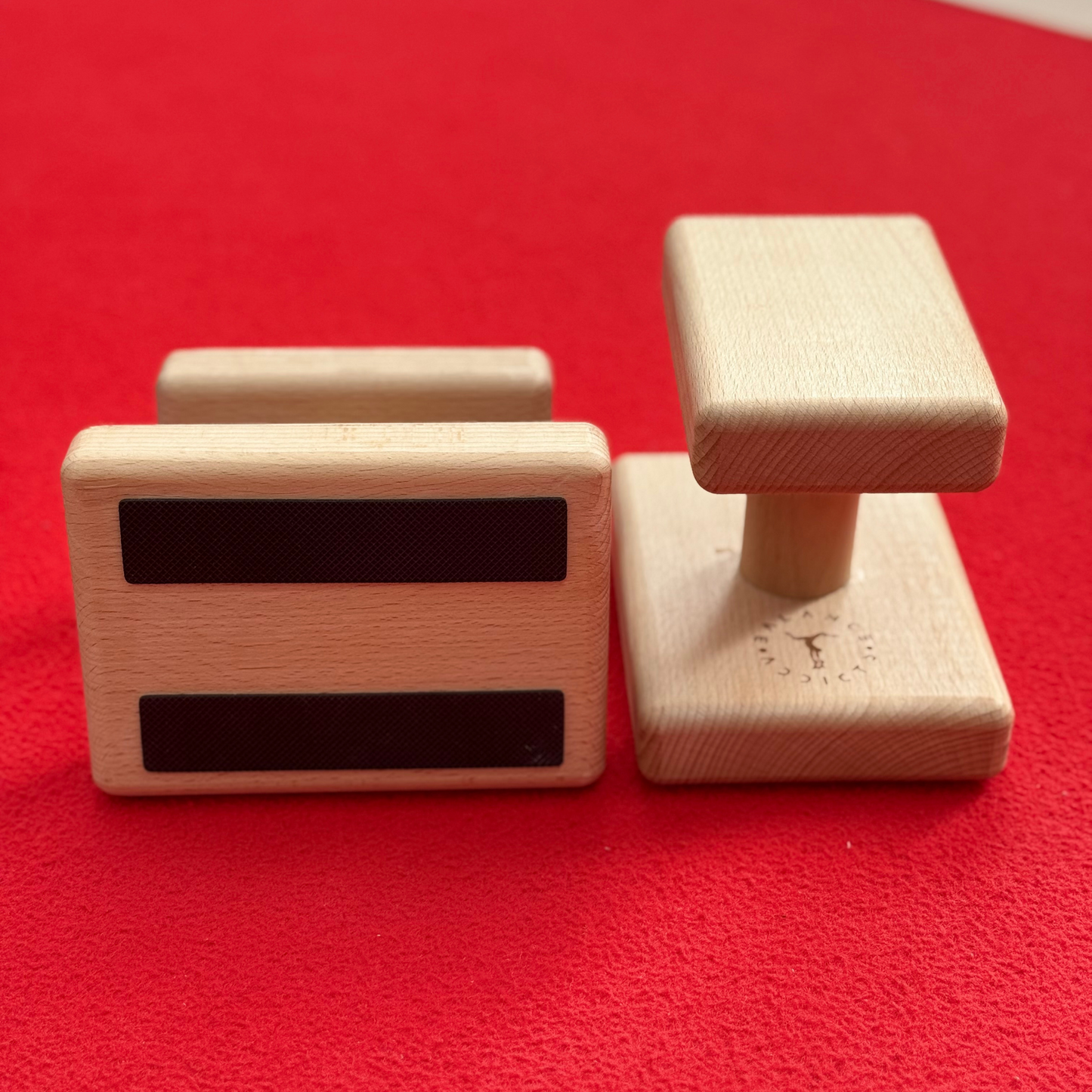 non-slip base on wooden handstand canes by balance addicts