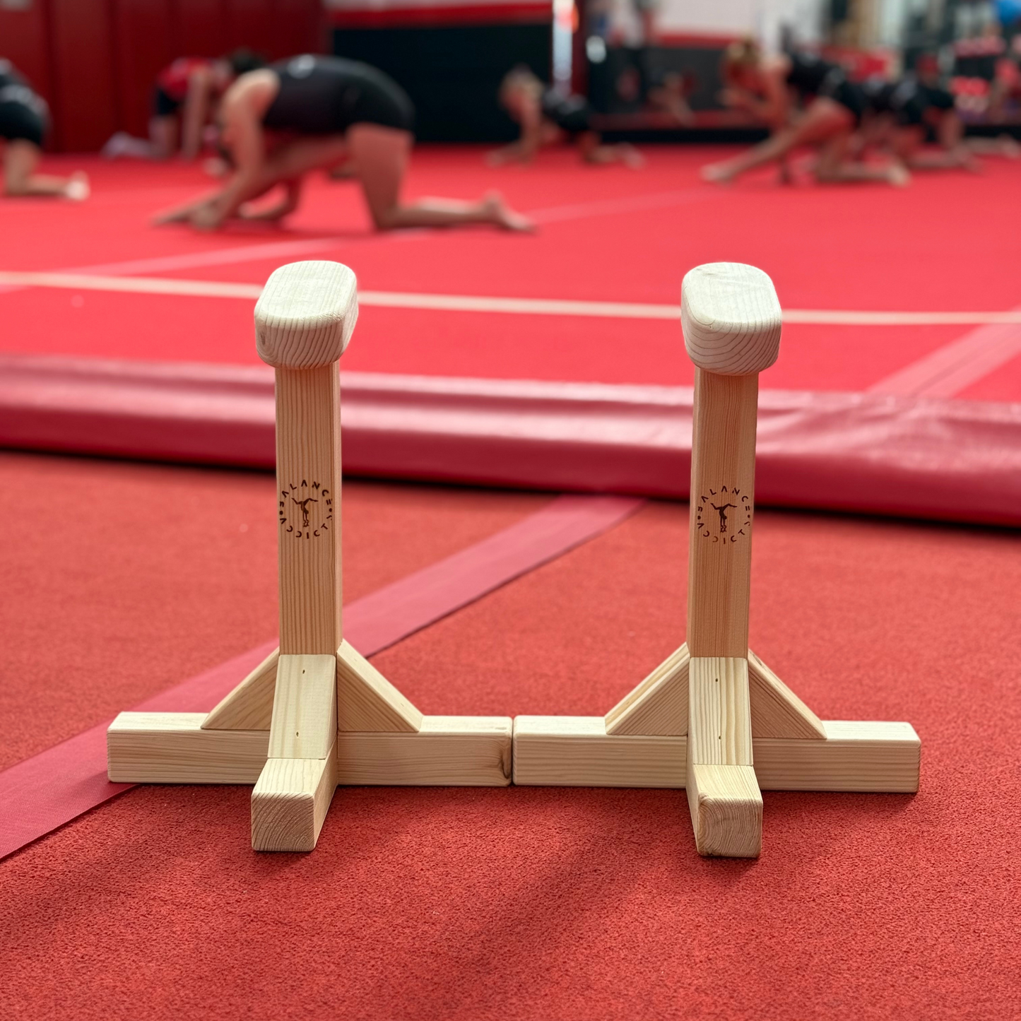 pair of handstand pedestals for gymnasts