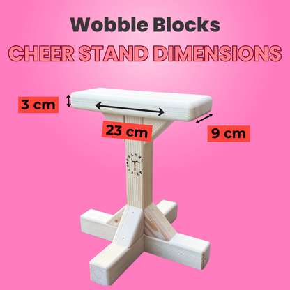 cheerleading stand dimensions balance addicts