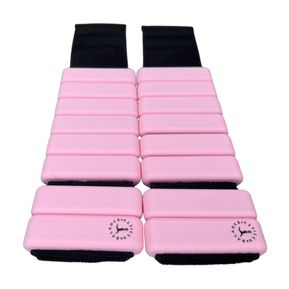 pink gymnastics ankle weights by balance addicts