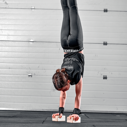 handstand on handstand blocks