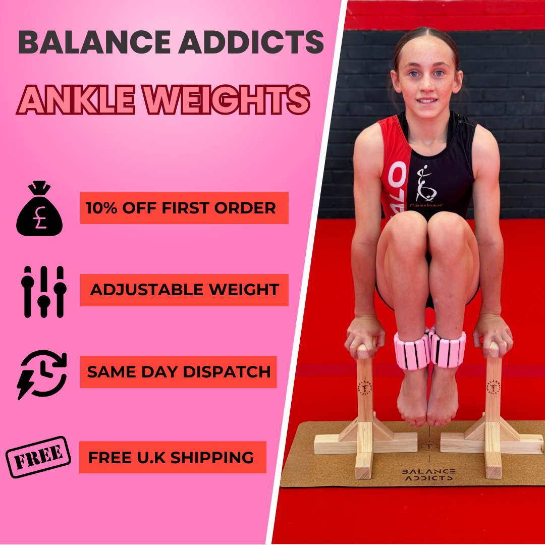 gymnastics ankle weights by  balance addicts