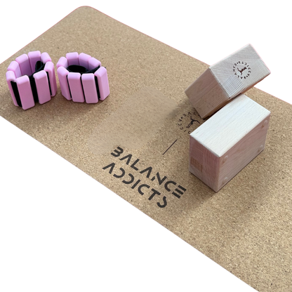 gymnastics bundle, ankle weights, handstand blocks, balance base